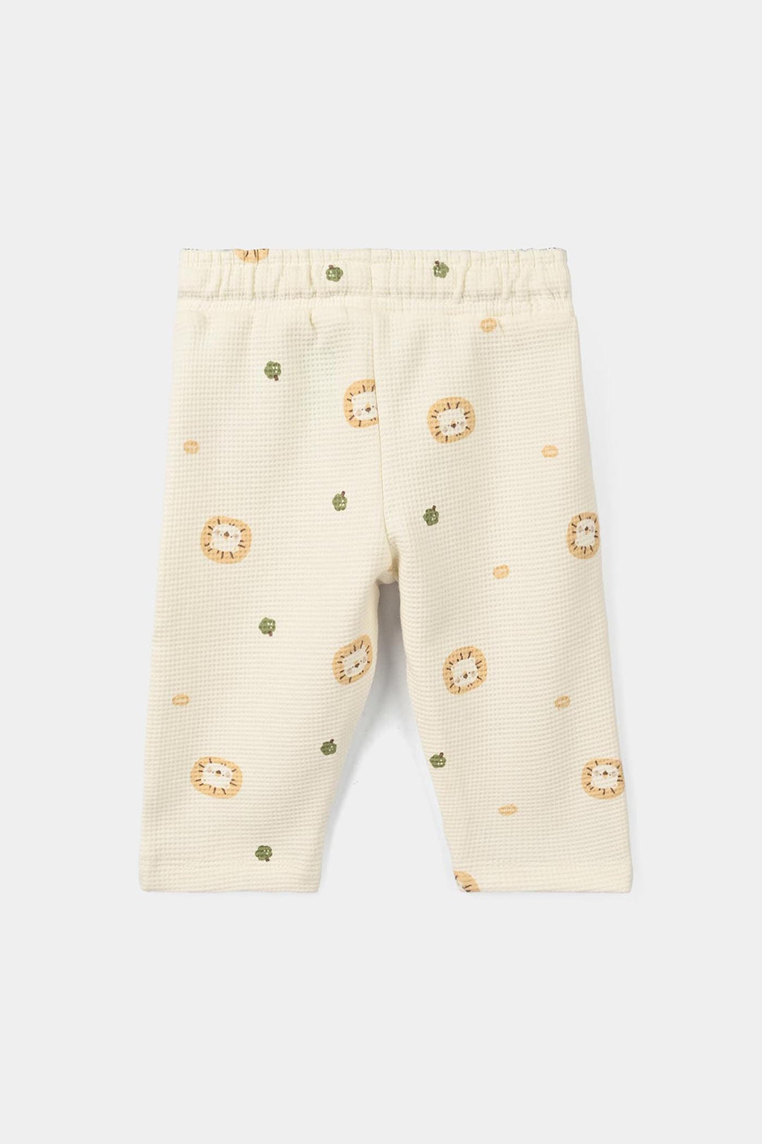 Infant Boys Thermal 2Pcs Suit Roar Me- Off-White