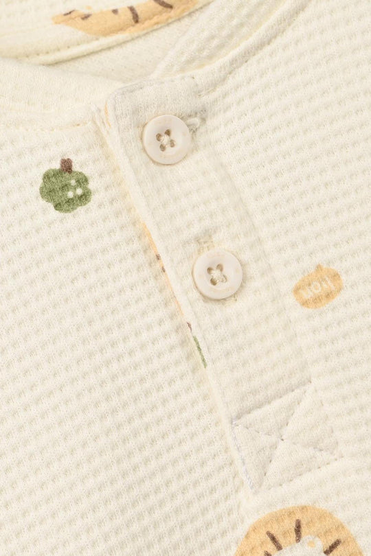 Infant Boys Thermal 2Pcs Suit Roar Me- Off-White