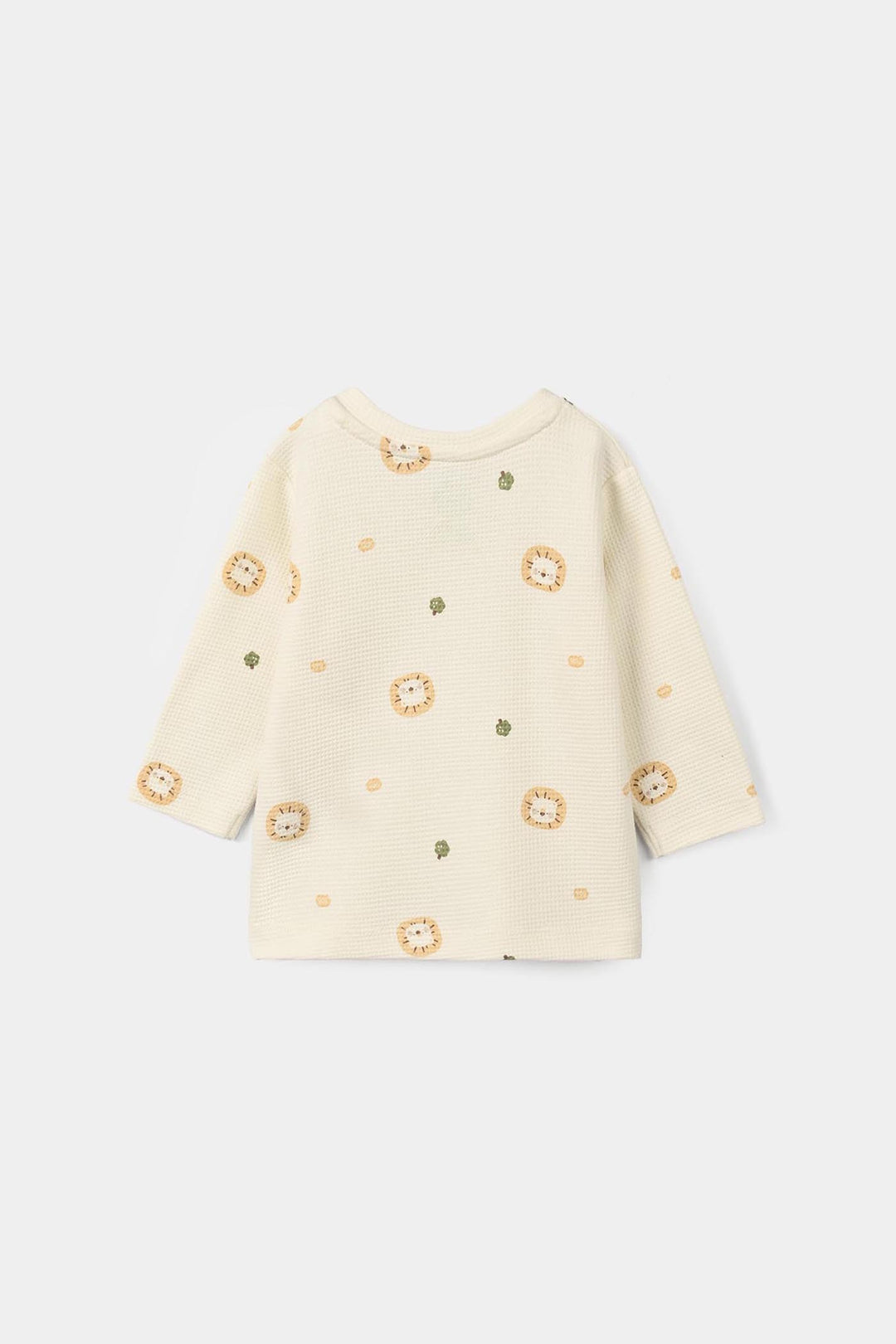 Infant Boys Thermal 2Pcs Suit Roar Me- Off-White
