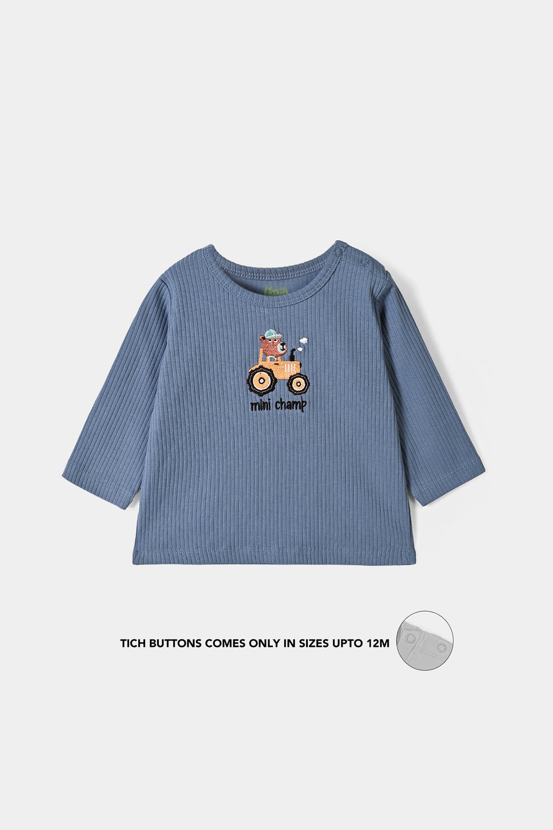 Infant Boys Lycra Jersey T-Shirt Mini Champ-BLUE