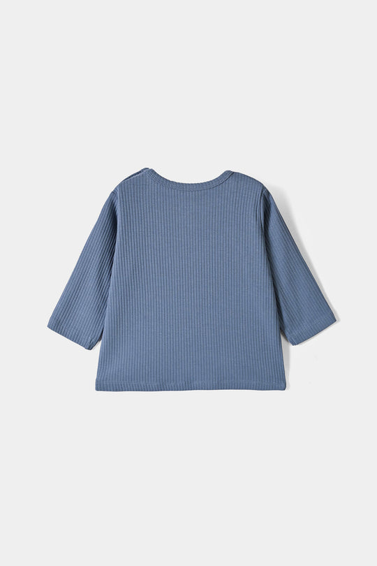 Infant Boys Lycra Jersey T-Shirt Mini Champ-BLUE