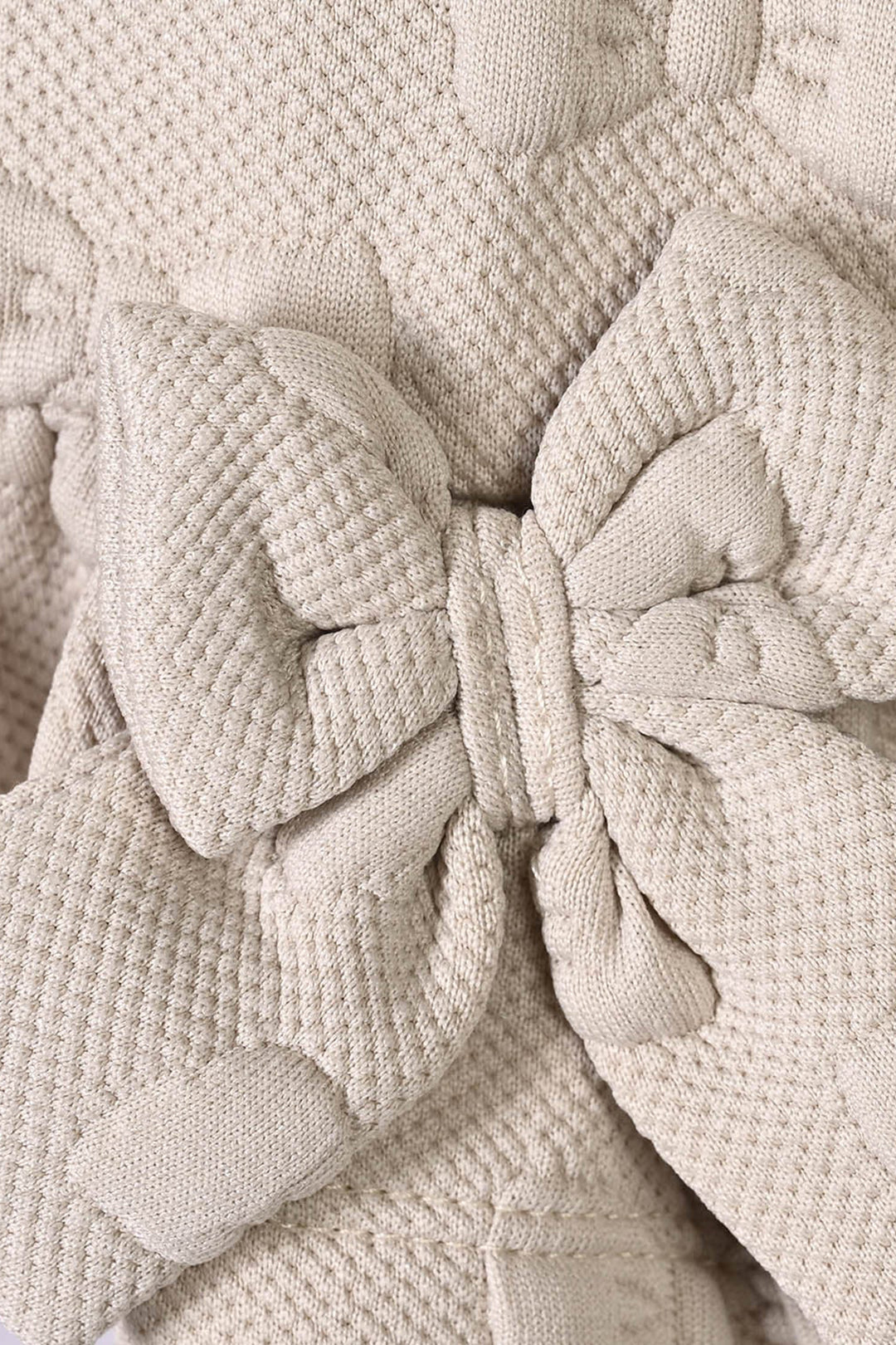Infant Girls Quilted 2Pcs Suit Little Bows