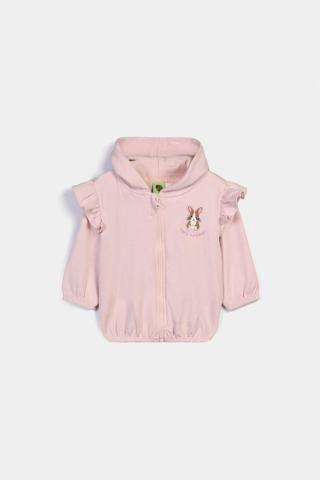Infant Girls Cotton Jersey 2Pcs Suit Bunny-Pink