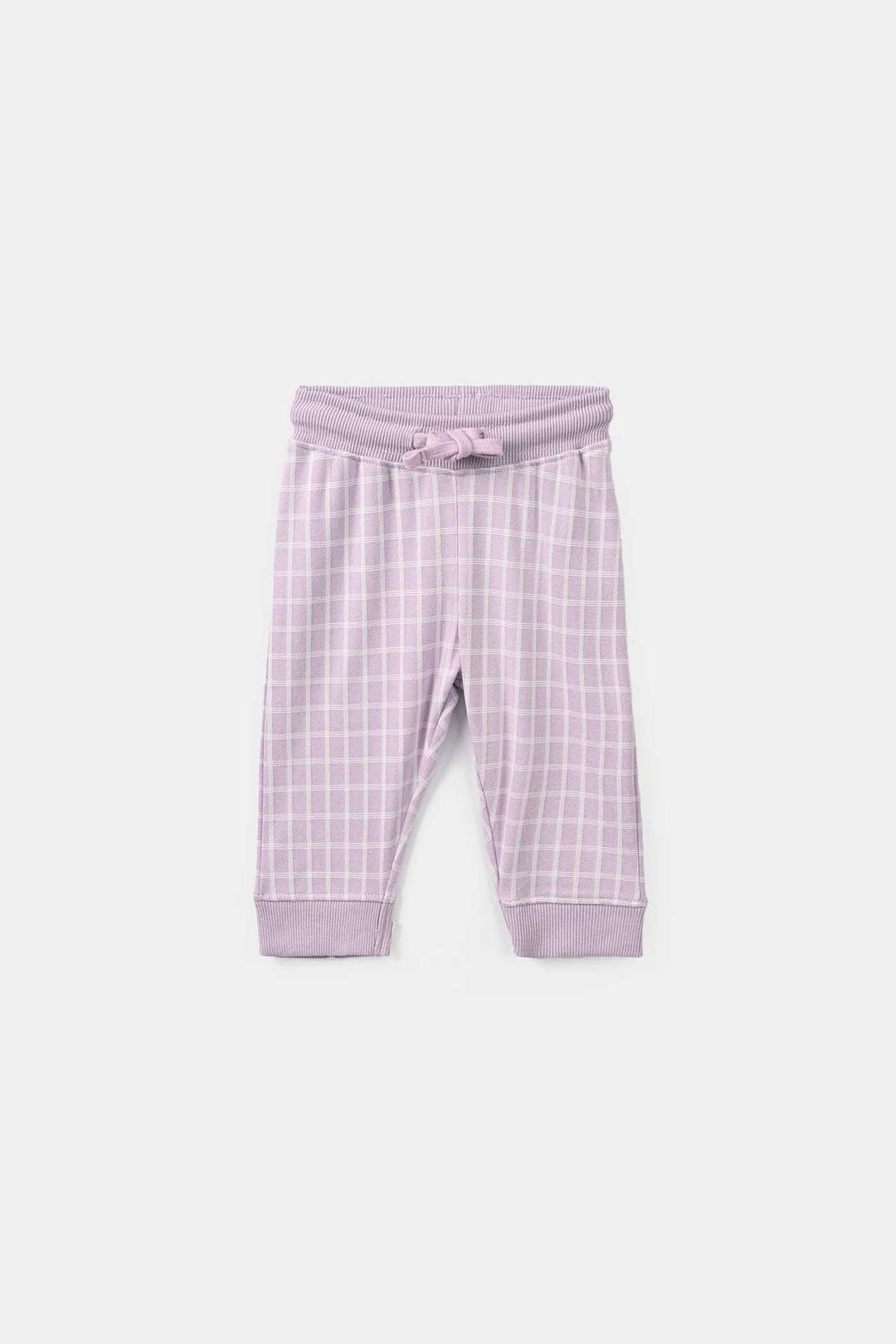 Infant Girls Cotton Jersey 2 Pcs Suit Lilac - Purple