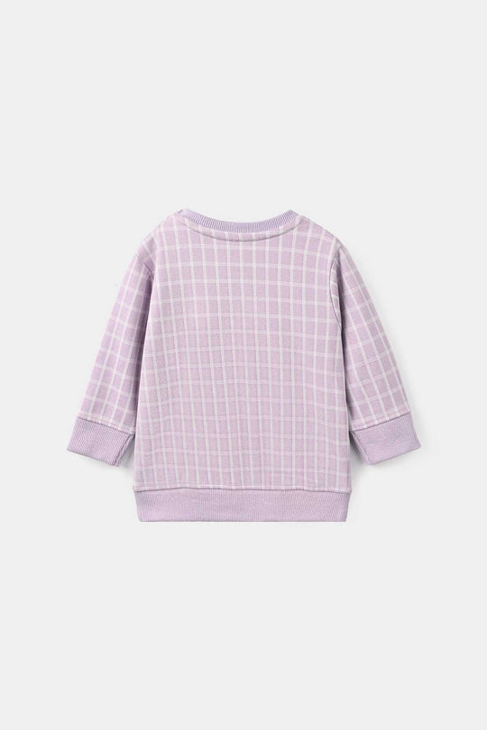 Infant Girls Cotton Jersey 2 Pcs Suit Lilac - Purple