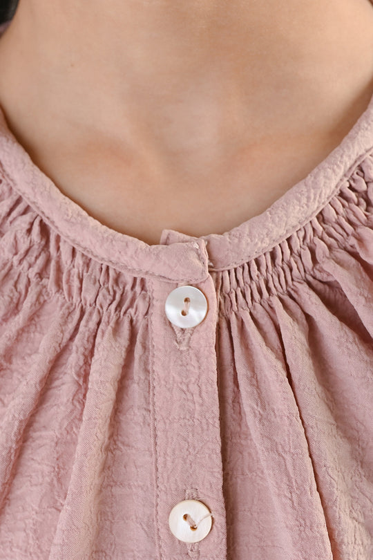 Girls Polyester Casual Top Rose