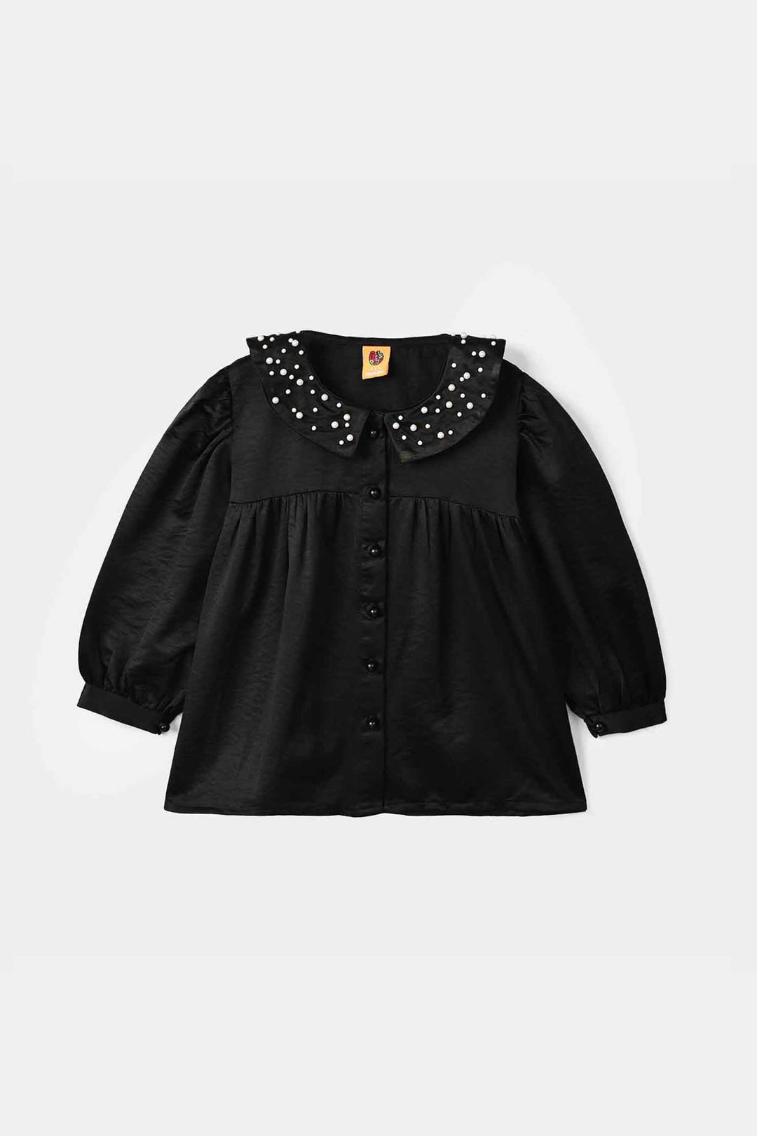 Girls Polyester Casual Top Glorious - Black