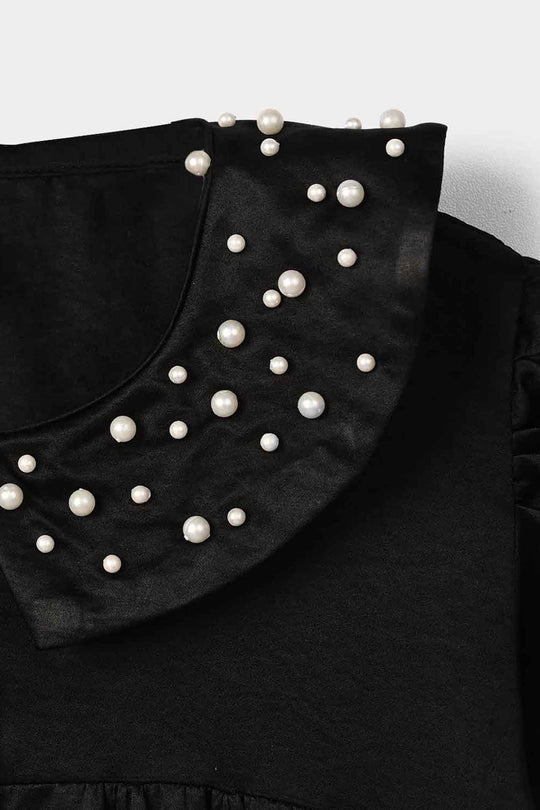 Girls Polyester Casual Top Glorious - Black