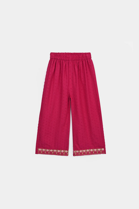 Girls Cotton Brochia 2 Pcs Elegant - Bright Pink