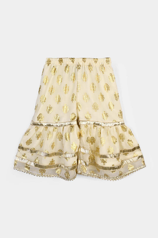 Infant Girls Chiffon 2Pcs Sona-Cream