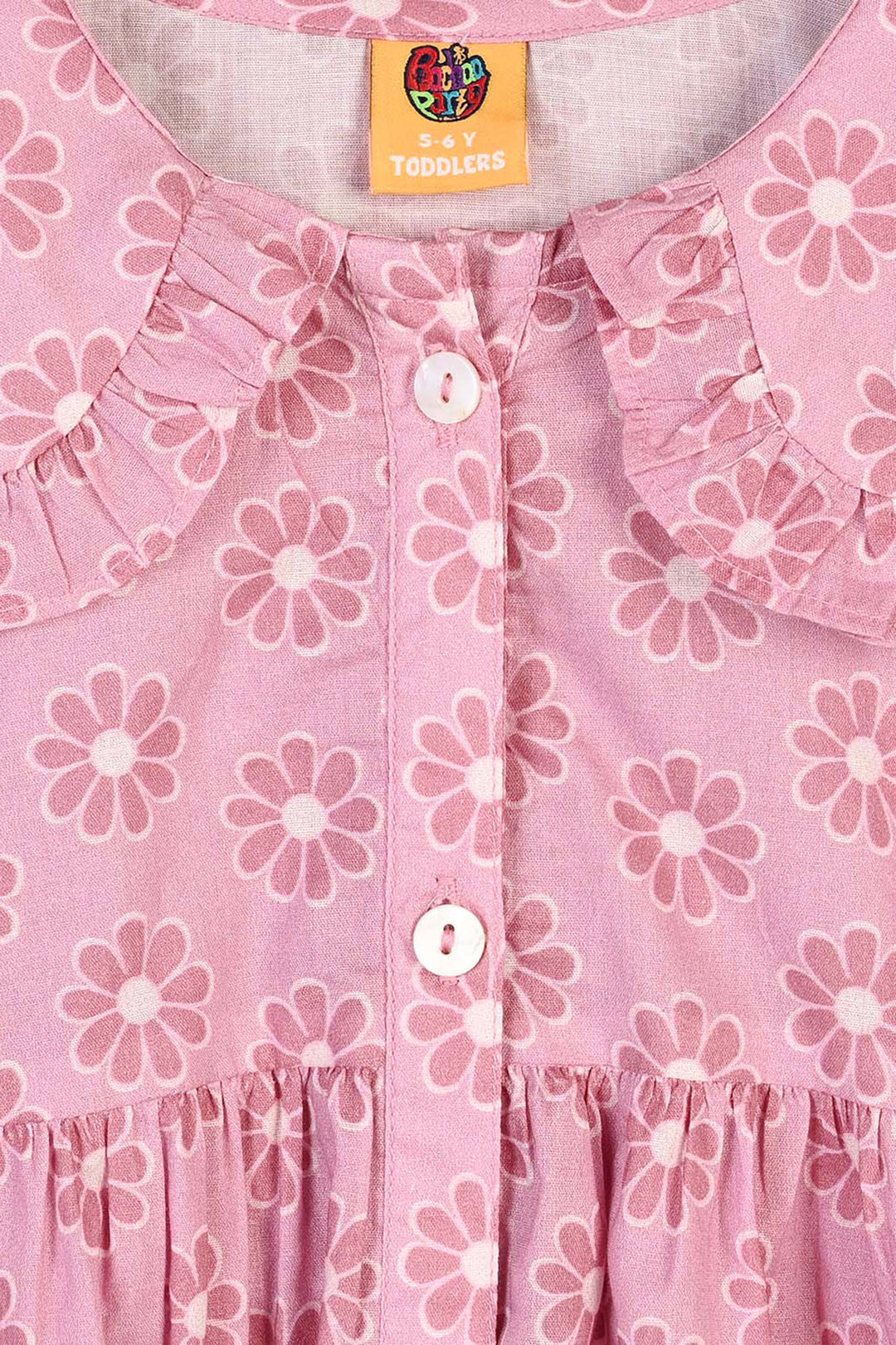 Girls Cotton Casual Frock Groovy