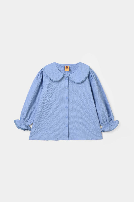 Girls Polyester Co-Ord Set Breeze - Steel Blue