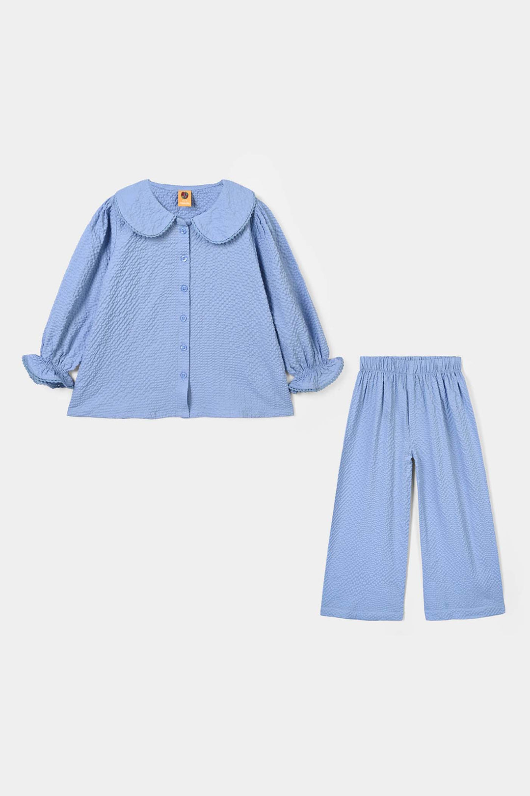 Girls Polyester Co-Ord Set Breeze - Steel Blue