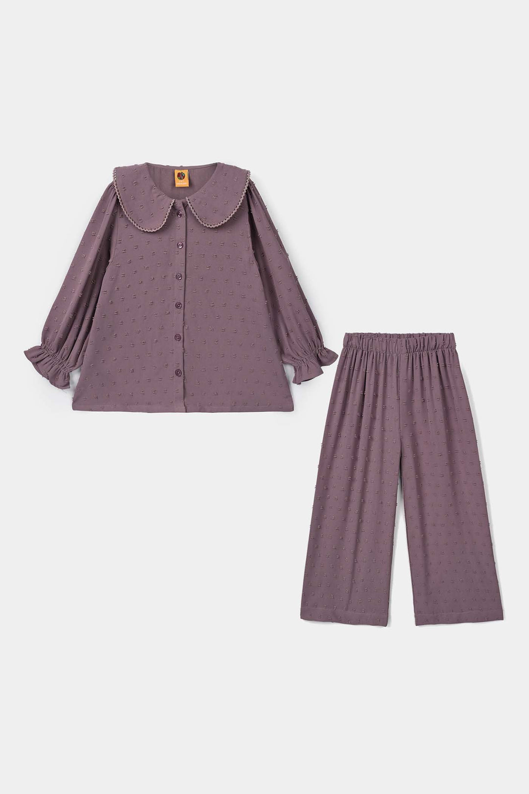 Girls Poly Brochia Co-ord Set Raspberry - Violet