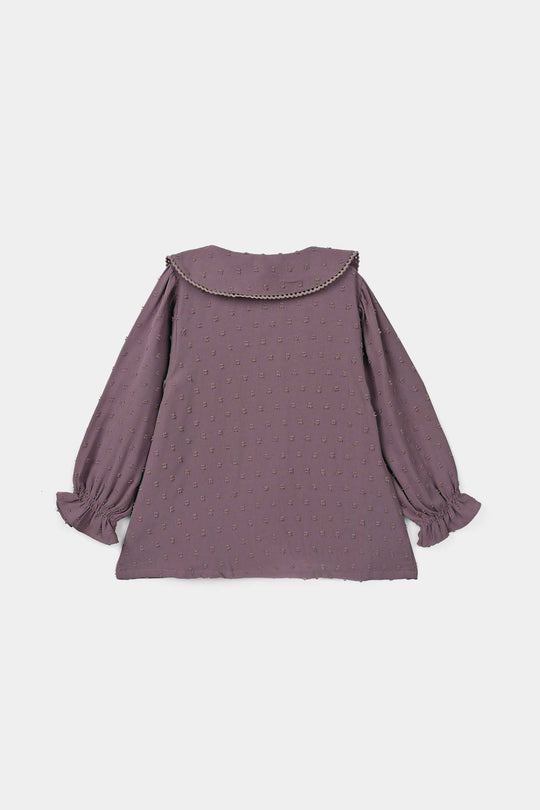 Girls Poly Brochia Co-ord Set Raspberry - Violet
