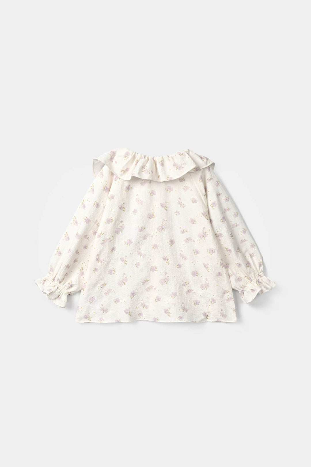 Girls Polyester Co-Ord Set Jasmine-White