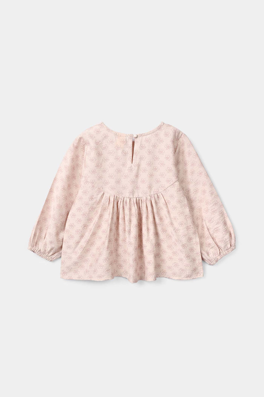Girls Polyester Co-ord Set Cheese Cake - Dull Pink