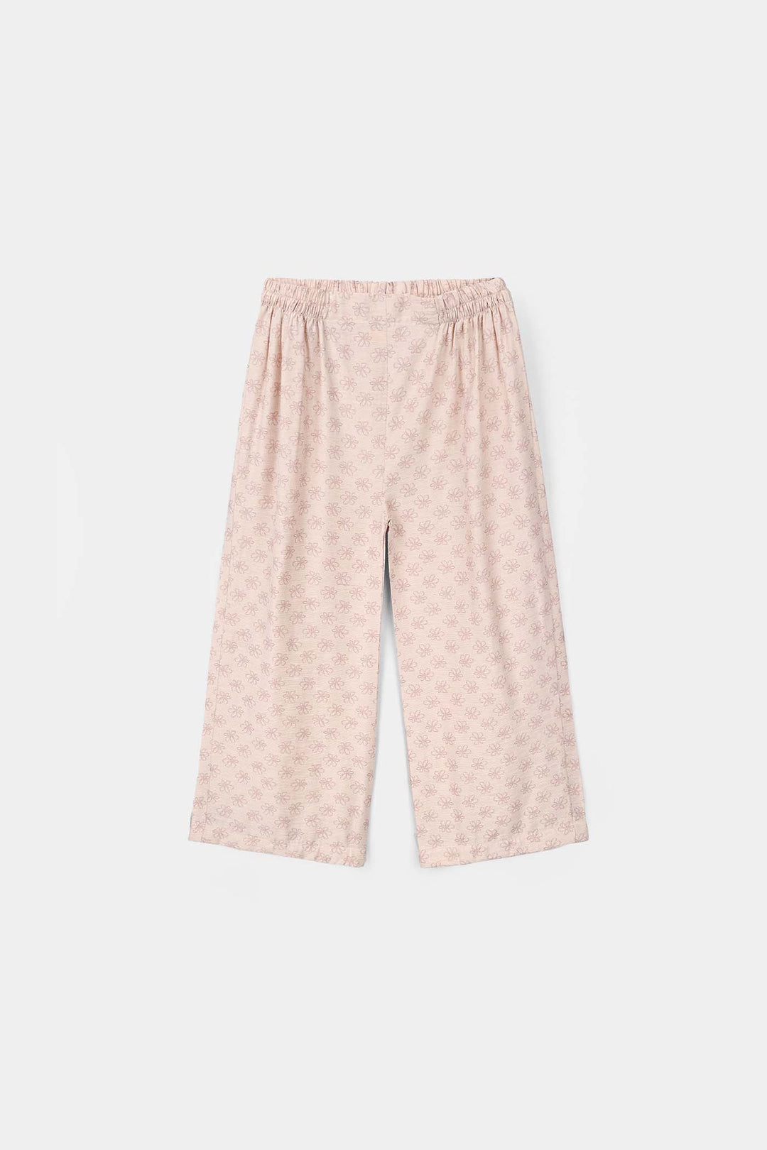 Girls Polyester Co-ord Set Cheese Cake - Dull Pink