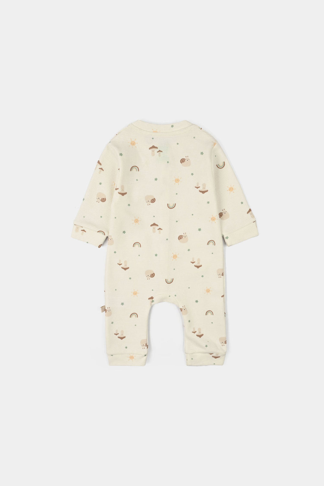 Infant Boys Yarn dyed rib Knitted Romper Little Sunshine-OFF-White