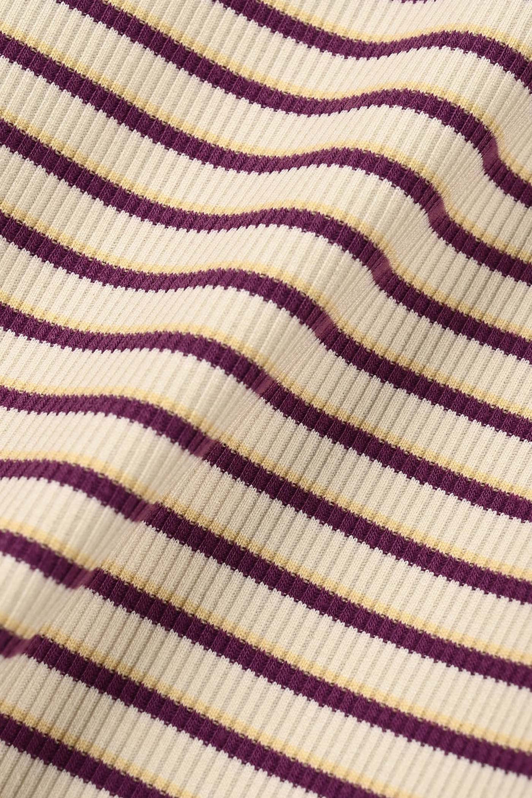 Girls Rib T-Shirt collect happy moment - Brown Stripes