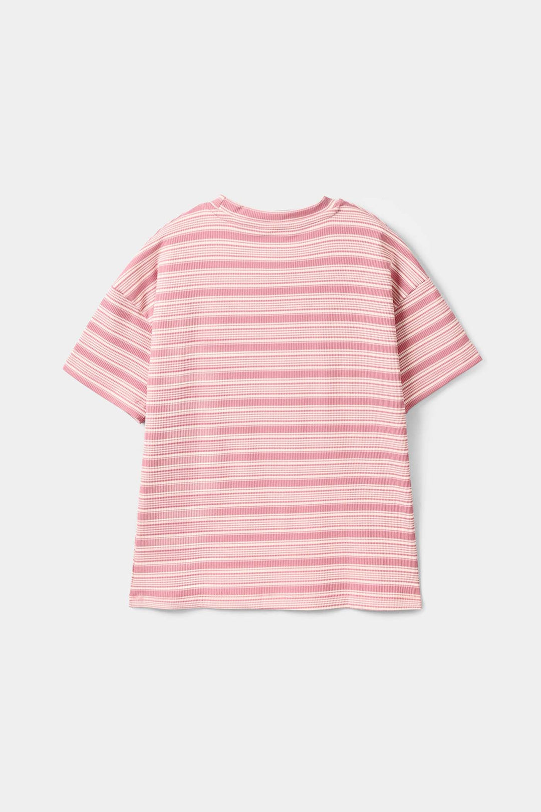 Girls Rib T-Shirt Art Squad - Pink