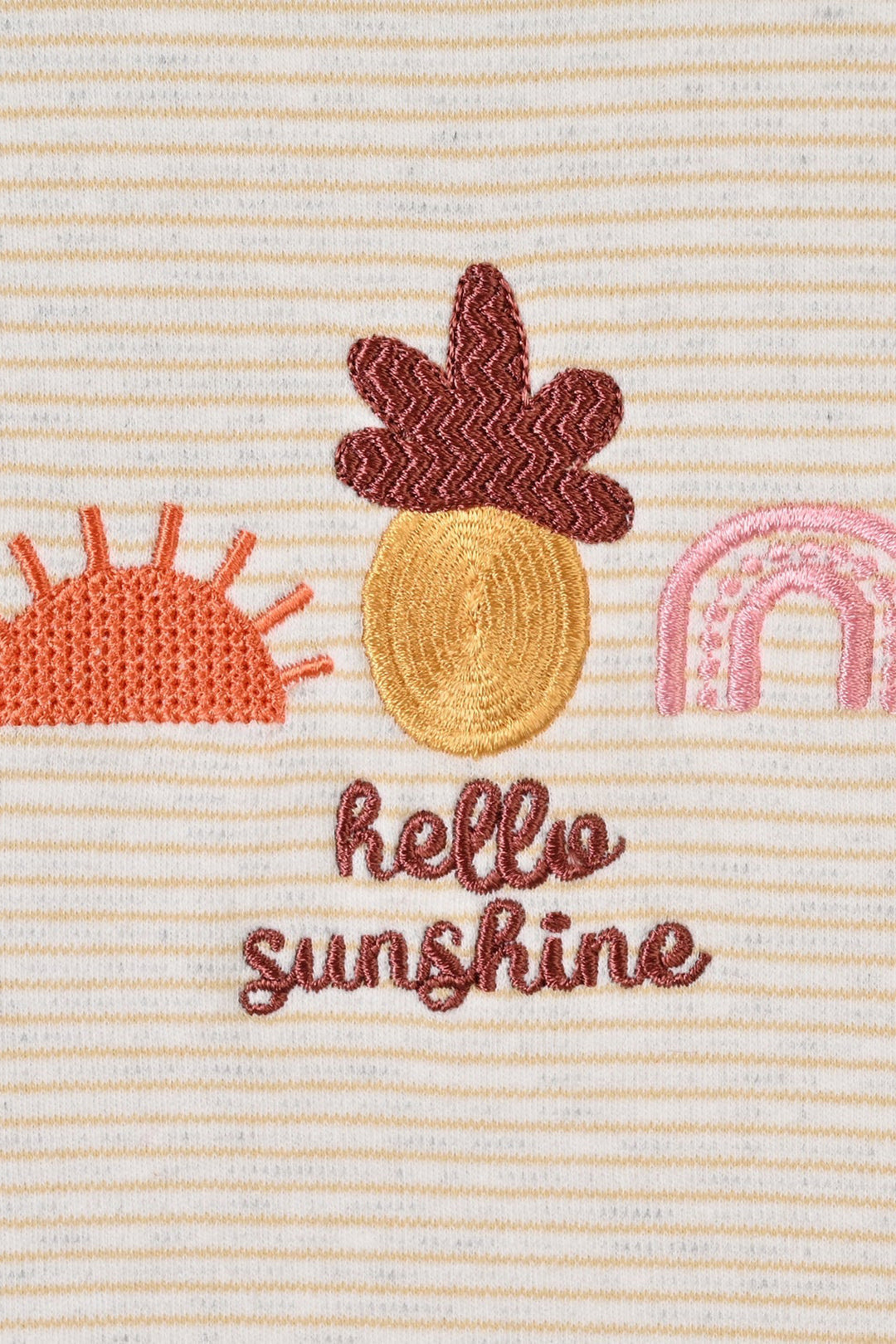 Infant Girls Yarn Dyed T-Shirt HELLO SUNSHINE