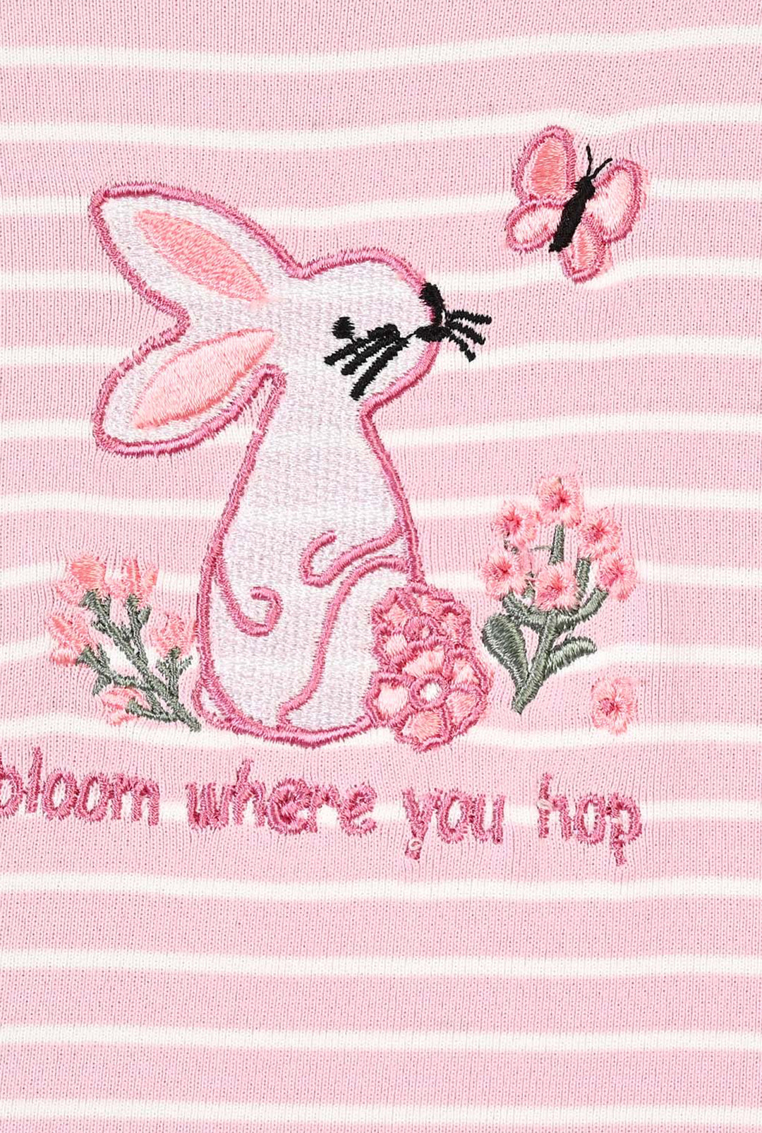 Infant Girls yarn Dyed T-Shirt Blooming-Pink