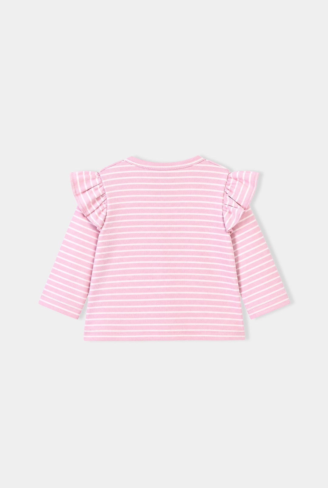 Infant Girls yarn Dyed T-Shirt Blooming-Pink