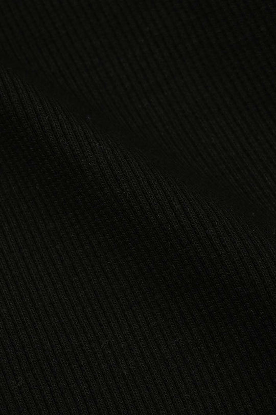 Infant Boys 2x1 Rib Turtle Neck Black