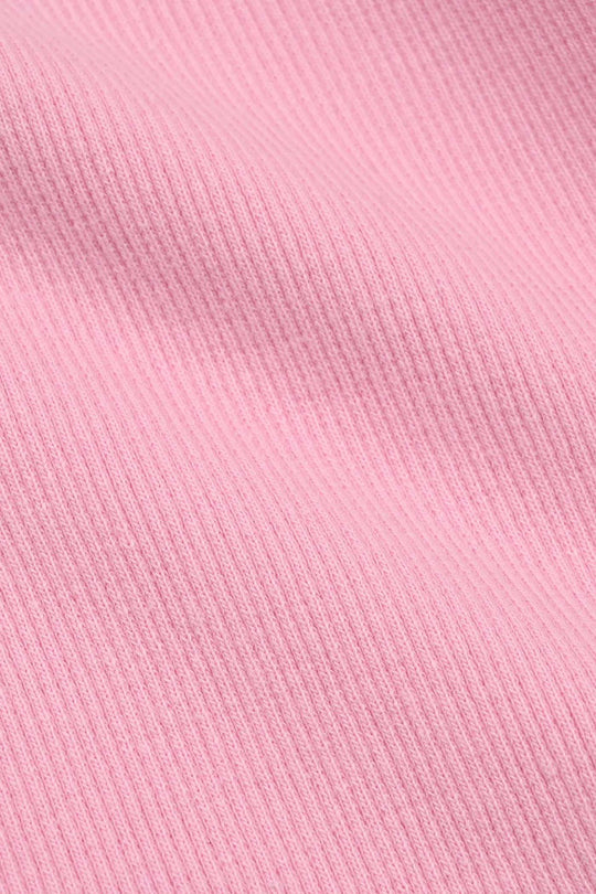 Infant Girls 2x1 Rib Turtle Neck - Pink