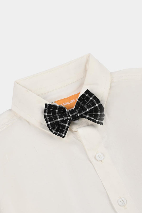 Boys Yarn Dyed 3PC Suit-Checkered - BLACK