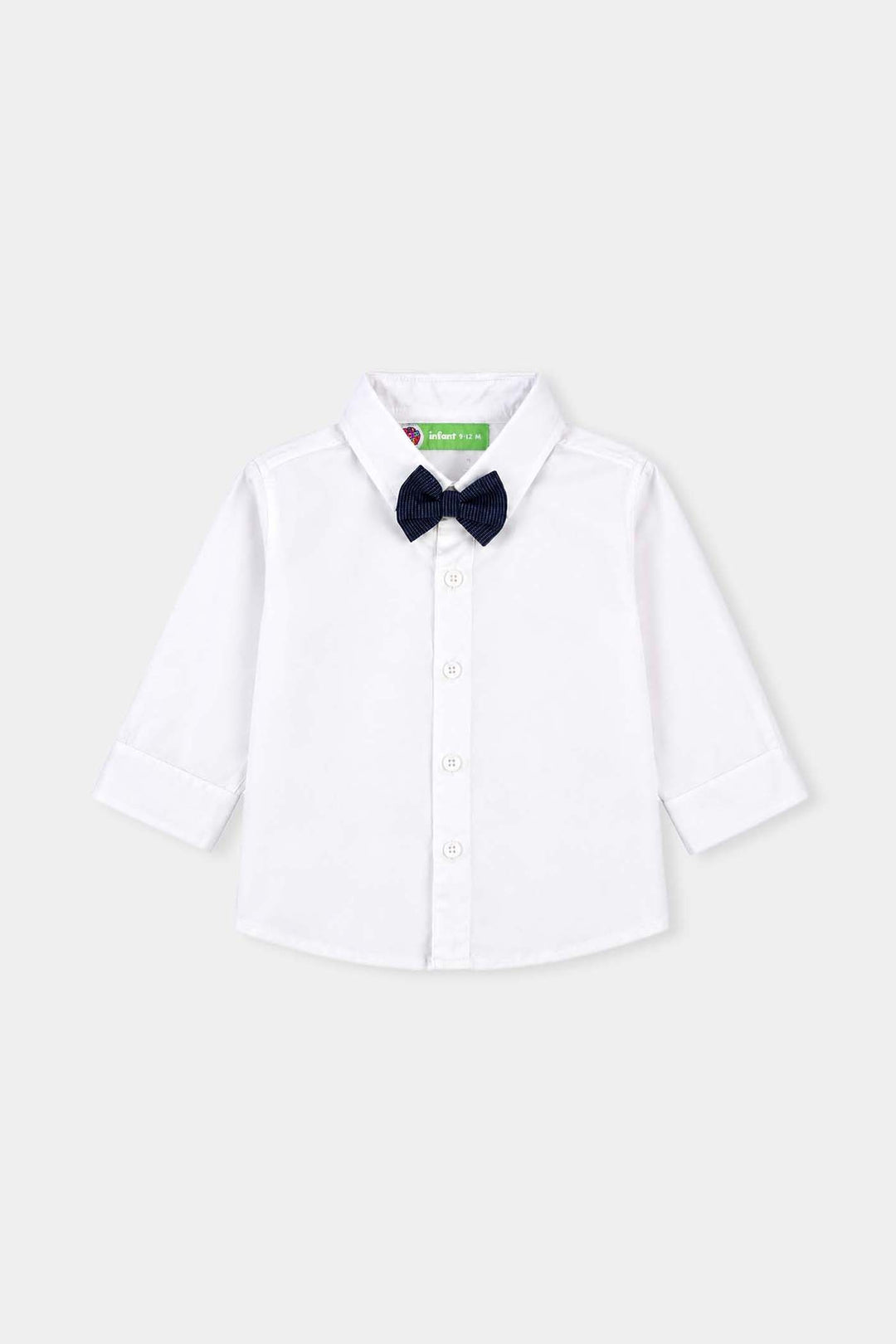 Infant Boys Poly Cotton Suit Dapper- Navy/White
