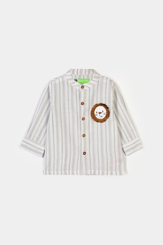 Infant Boys Jacquard Suit Little One - Stripes