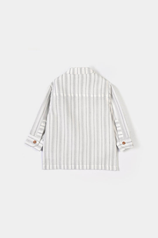 Infant Boys Jacquard Suit Little One - Stripes