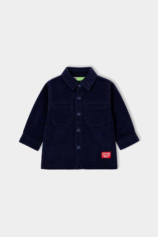 Infant Boys Corduroy Suit Midnight-NAVY