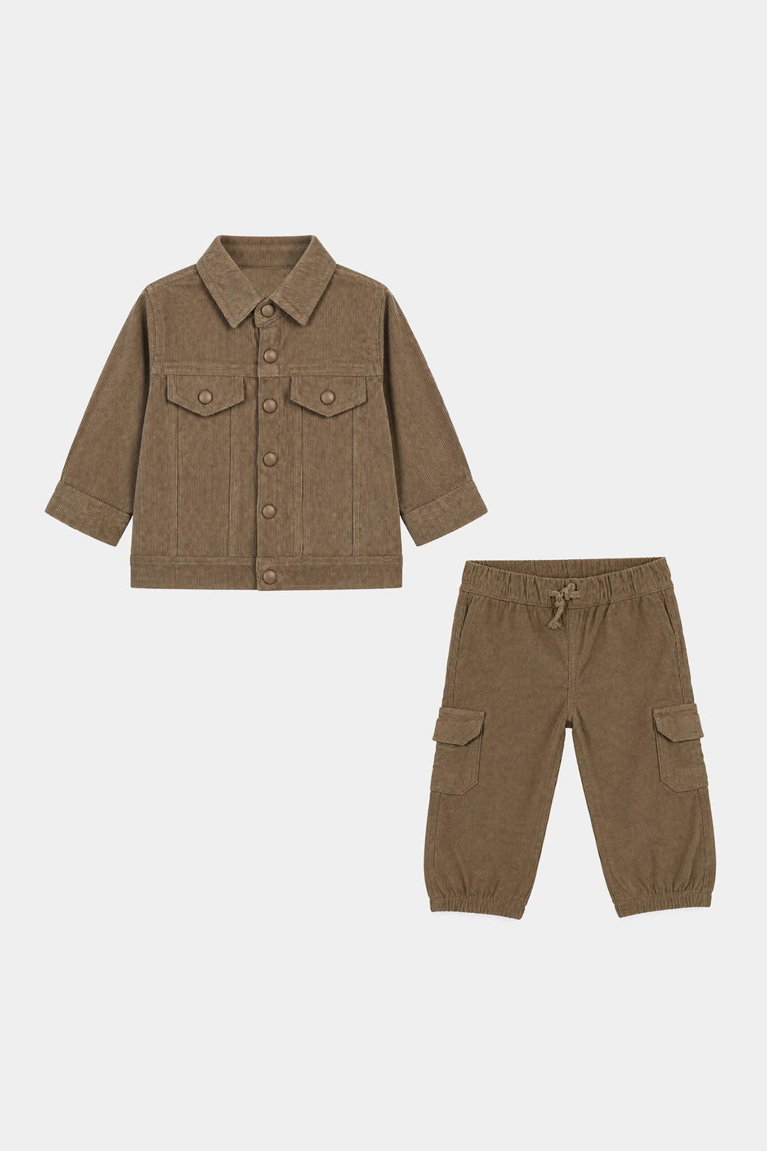 Infant Boys Corduroy Suit Gentleman- Brown