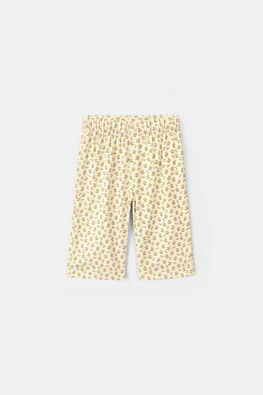 Infant Girls Poly Cotton 2 Pc Suit - Cherry Blossom - Cream