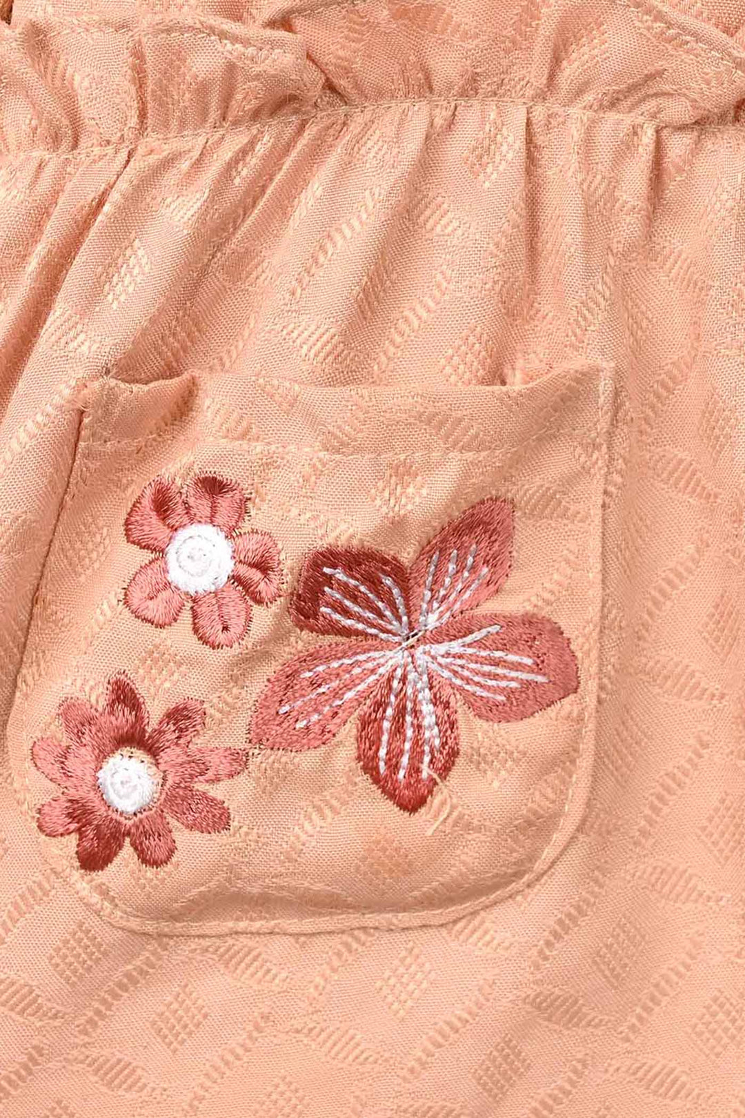 Infant Girls Jacquard 2 Pc Suit Blush - Peach
