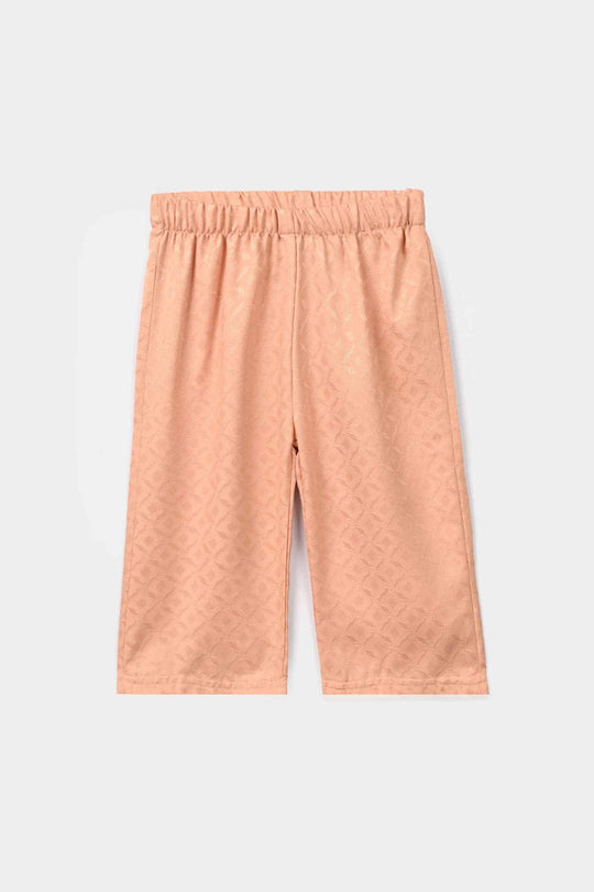 Infant Girls Jacquard 2 Pc Suit Blush - Peach