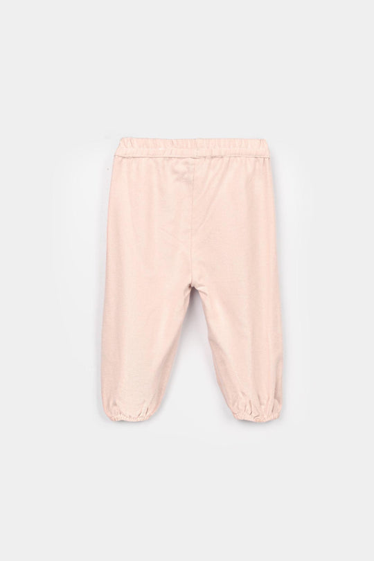 Infant Girls Flannel 2 Pc Suit - Butterfly - Light Pink