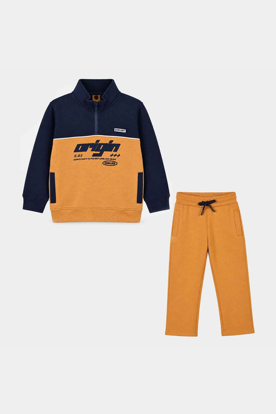 Boys Fleece 2 Piece Suit New Limits-Blue/Yellow