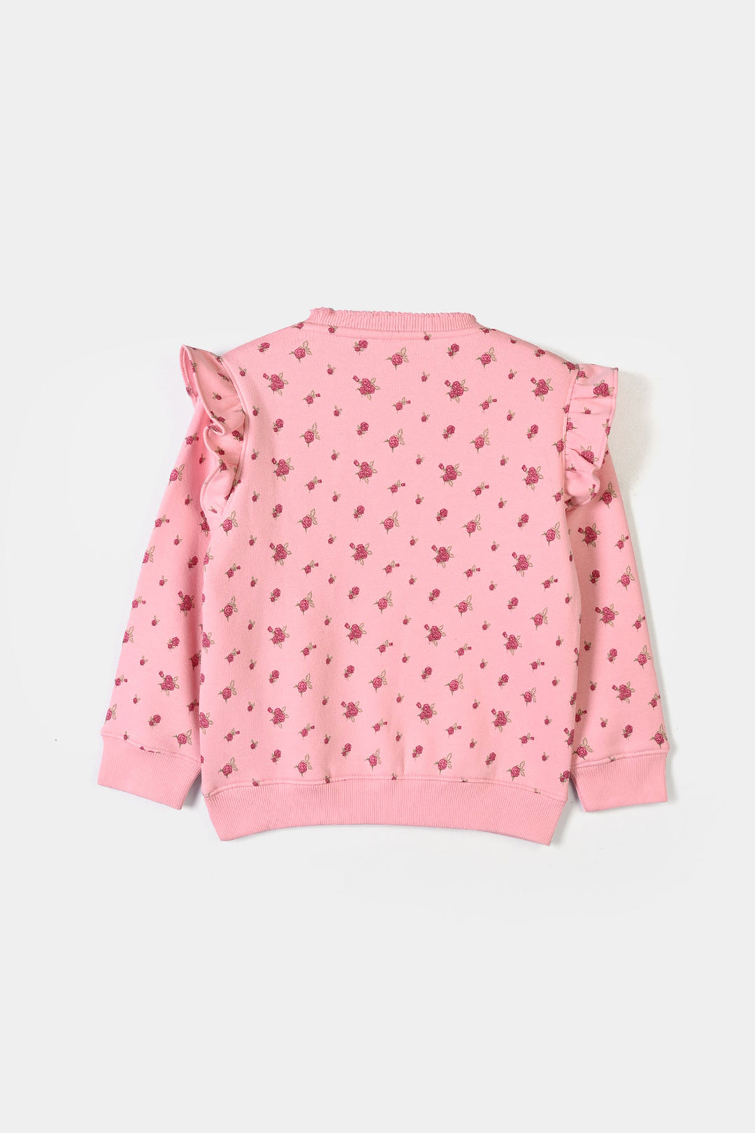 Girls Fleece 2 Piece Suit My Garden - Pink