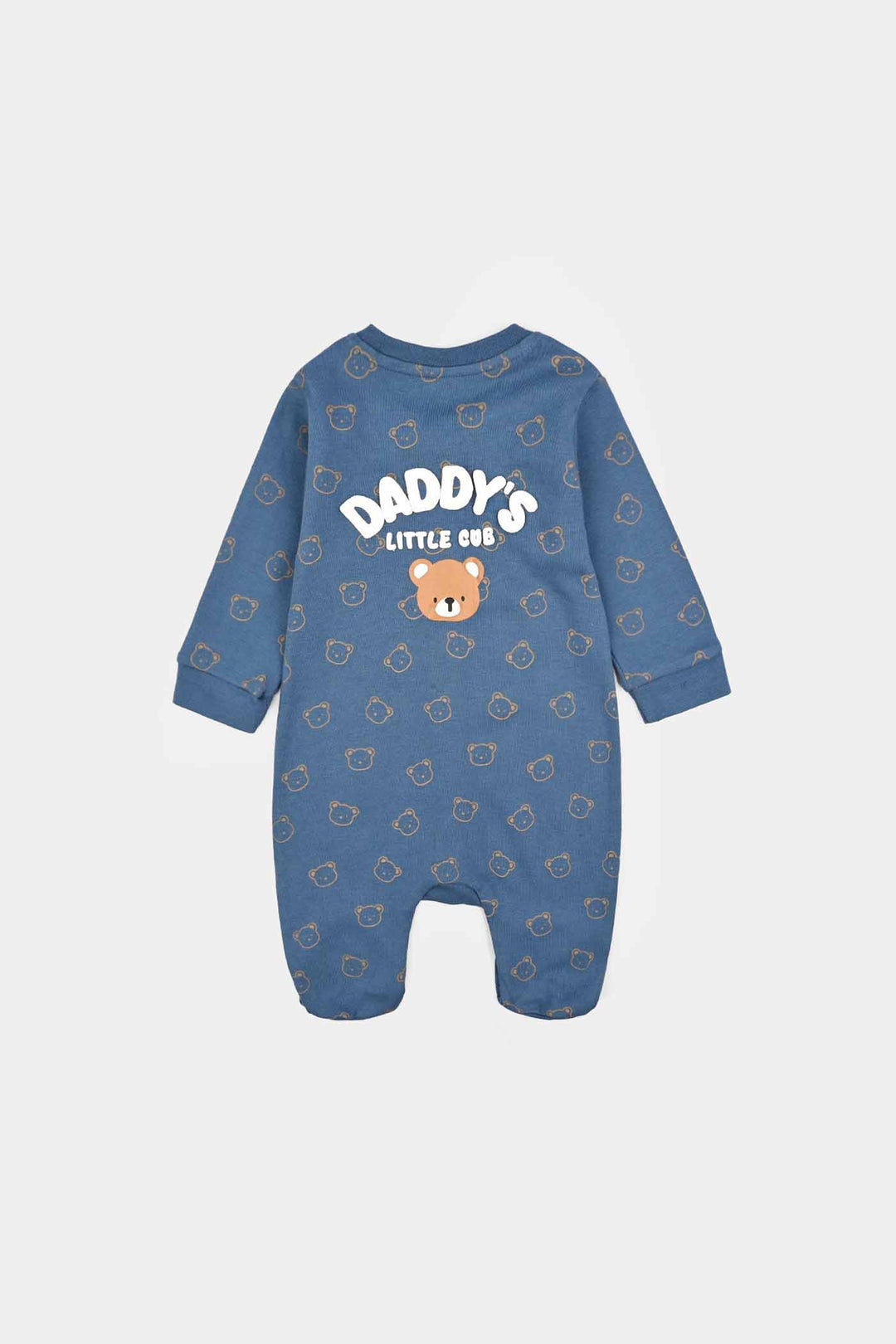 Infant Boys Cotton Interlock Knitted Romper Little Cub-Stellar