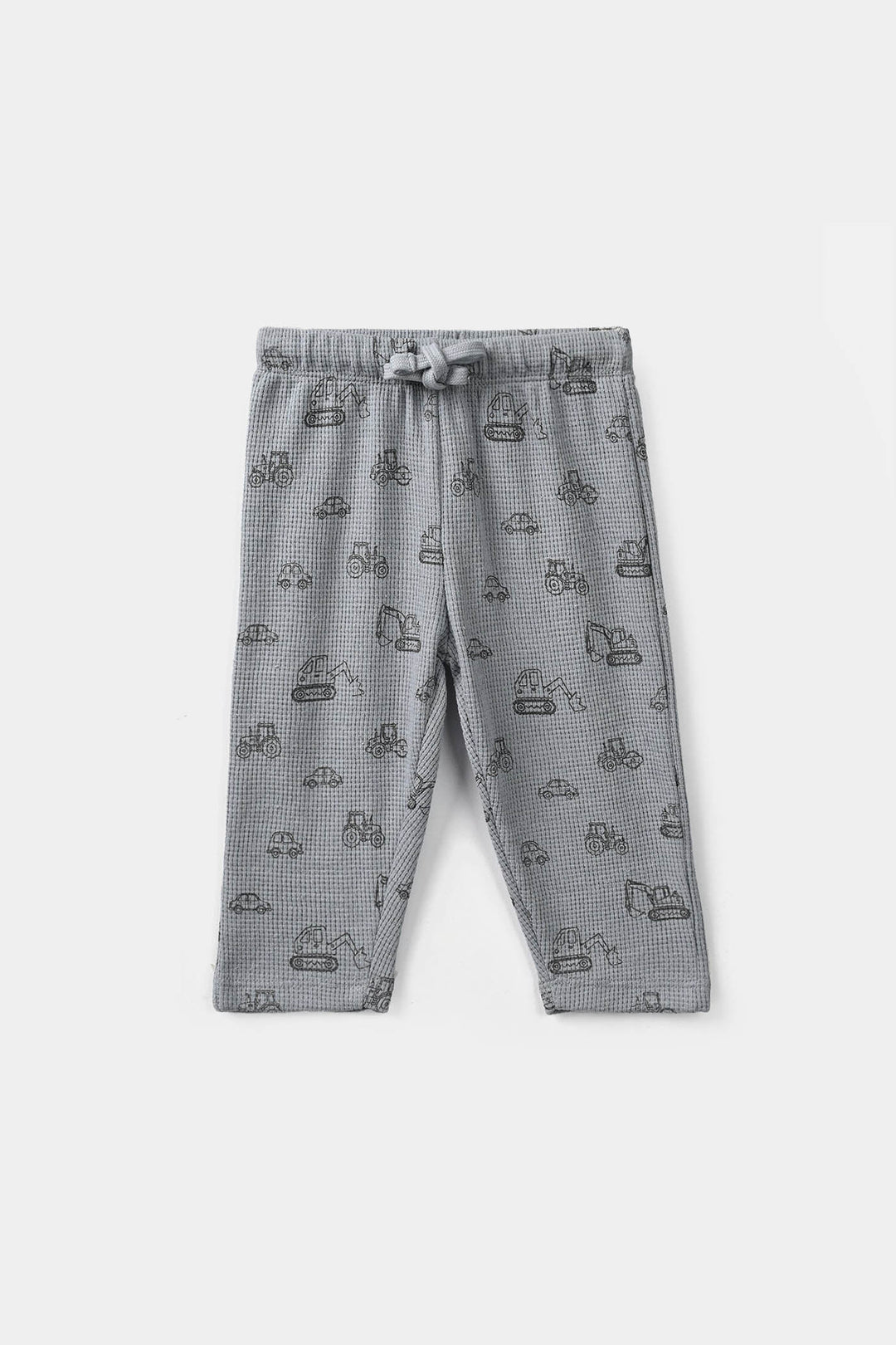 Infant Boys Thermal Knitted Suit Happy - Grey