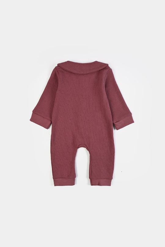 Infant Girls Thermal Knitted Romper MAMA LITTLE LOVE-Purple
