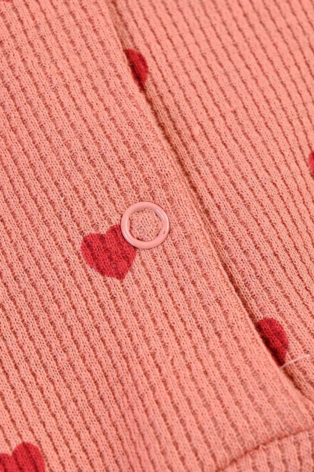 Infant Girls Thermal Knitted Romper Sweet Heart