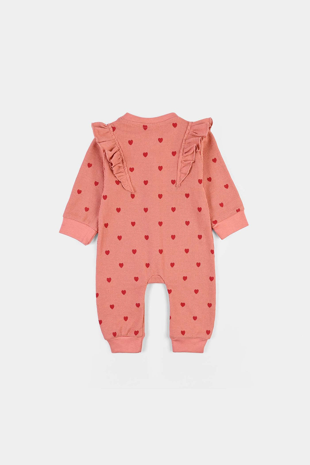 Infant Girls Thermal Knitted Romper Sweet Heart