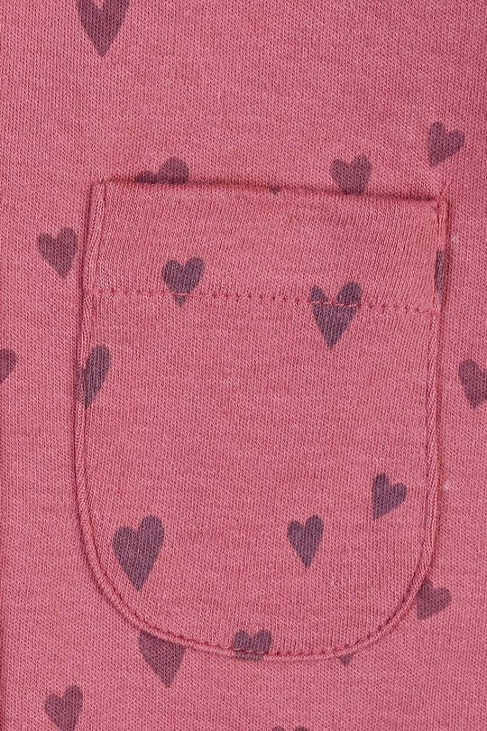 Infant Girls Cotton Interlock Knitted Romper Lovely-Rose.Wine