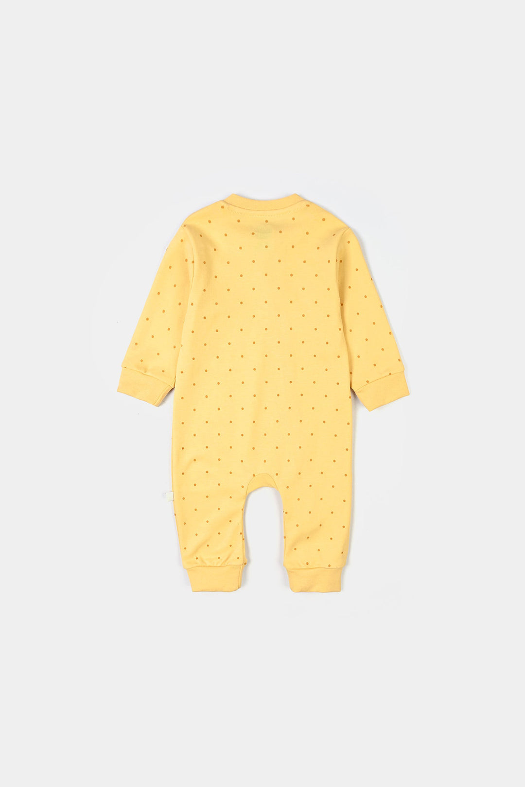 Infant Girls Cotton Interlock Knitted Romper HAPPY DAYS-Yellow