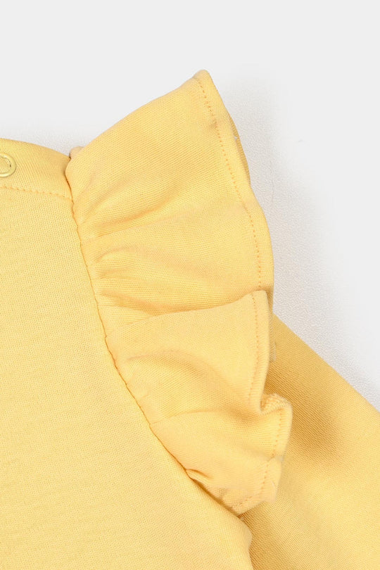 Infant Girls Cotton Interlock Knitted Suit Little & Loved-Golden